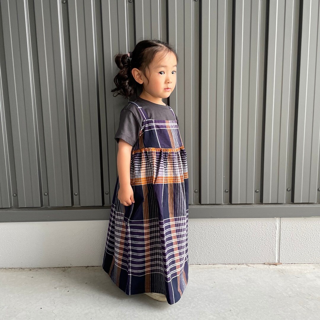 familiar チェック柄ドレス 110サイズ 極美品 新品未使用 新大村駅前】身長89㎝｜ 無印良品